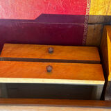 Antique drop-leaf secretary in walnut – Louis-Philippe period (19th century)