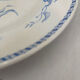 Old flat plate, light blue ironstone, HB Choisy-le-Roi model.