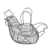 Hen-shaped egg basket