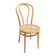 Curved wooden caned bistro chair ZPM