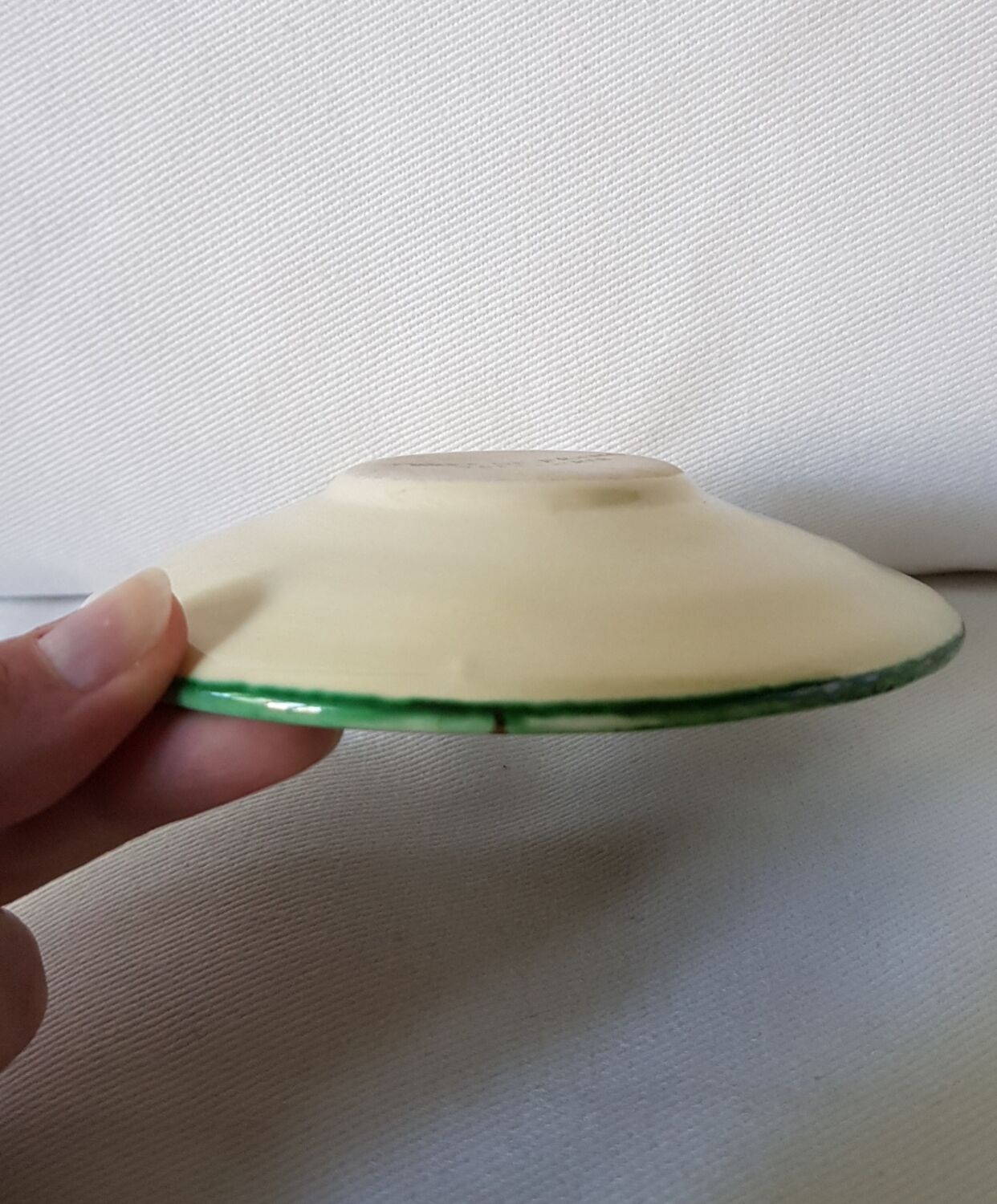 Vallauris ceramic garlic grater plate