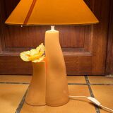 Ceramic table lamp and decorative pot 1980