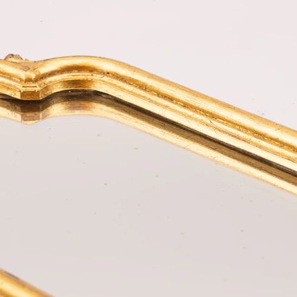 Small golden mirror in baroque style - H 43 cm