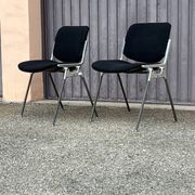 Paire de chaises design DSC Castelli signées Giancarlo Piretti Italie