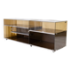Enfilade or hi-fi unit in smoked plexiglass, France, 1970s