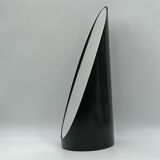 Unghia / lipstick lacquered black tabletop mirror, 70s