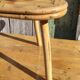 Tabouret tripode en bambou vintage