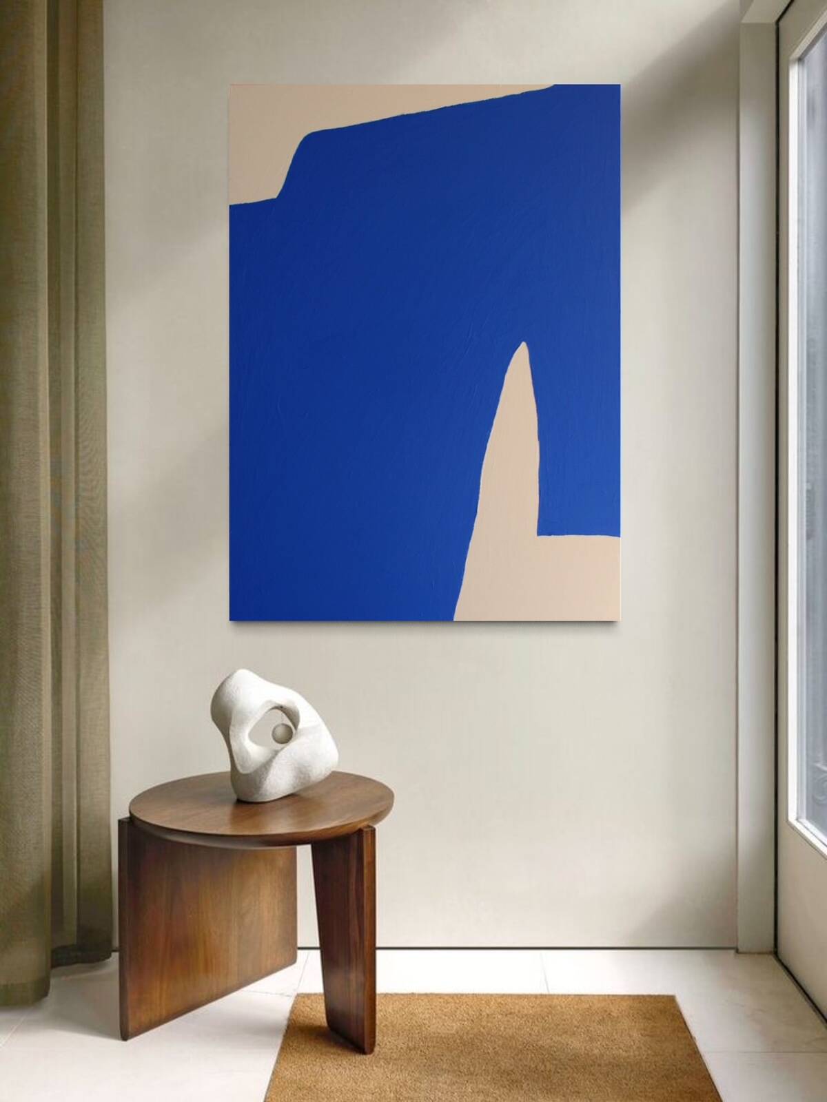 Contemporary abstract Blue Klein 1