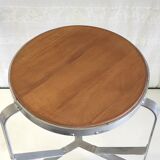 Tabouret d’atelier acier et bois massif - début XXème