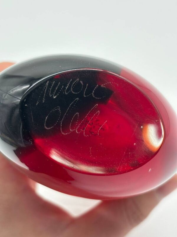 Vase murano ''sommerso'' signé oball – verre d’art italie