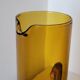 Vintage orangeade service in amber blown glass decanter & 6 glasses