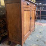 Low Parisian buffet in oak and pear tree 1950