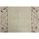 1970s vintage Turkish Oushak handmade wool cotton beige area rug 176x267