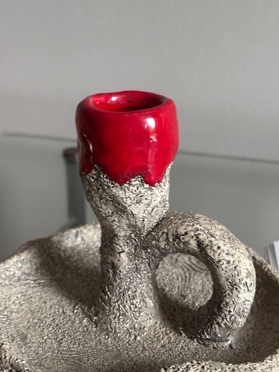 Francis Triay ceramic candle holder