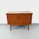 Small vintage Scandinavian teak sideboard from the 1960s.