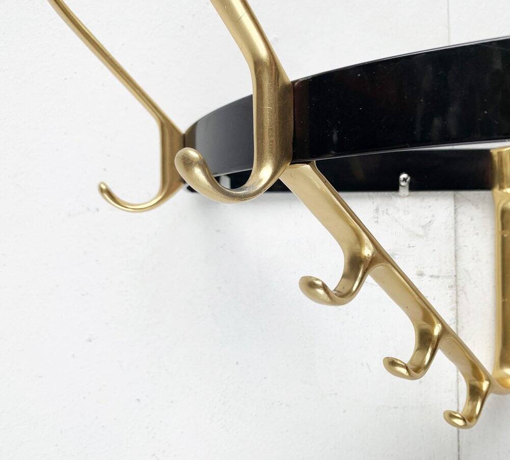 Mid-century metal corner coat rack, 1960s