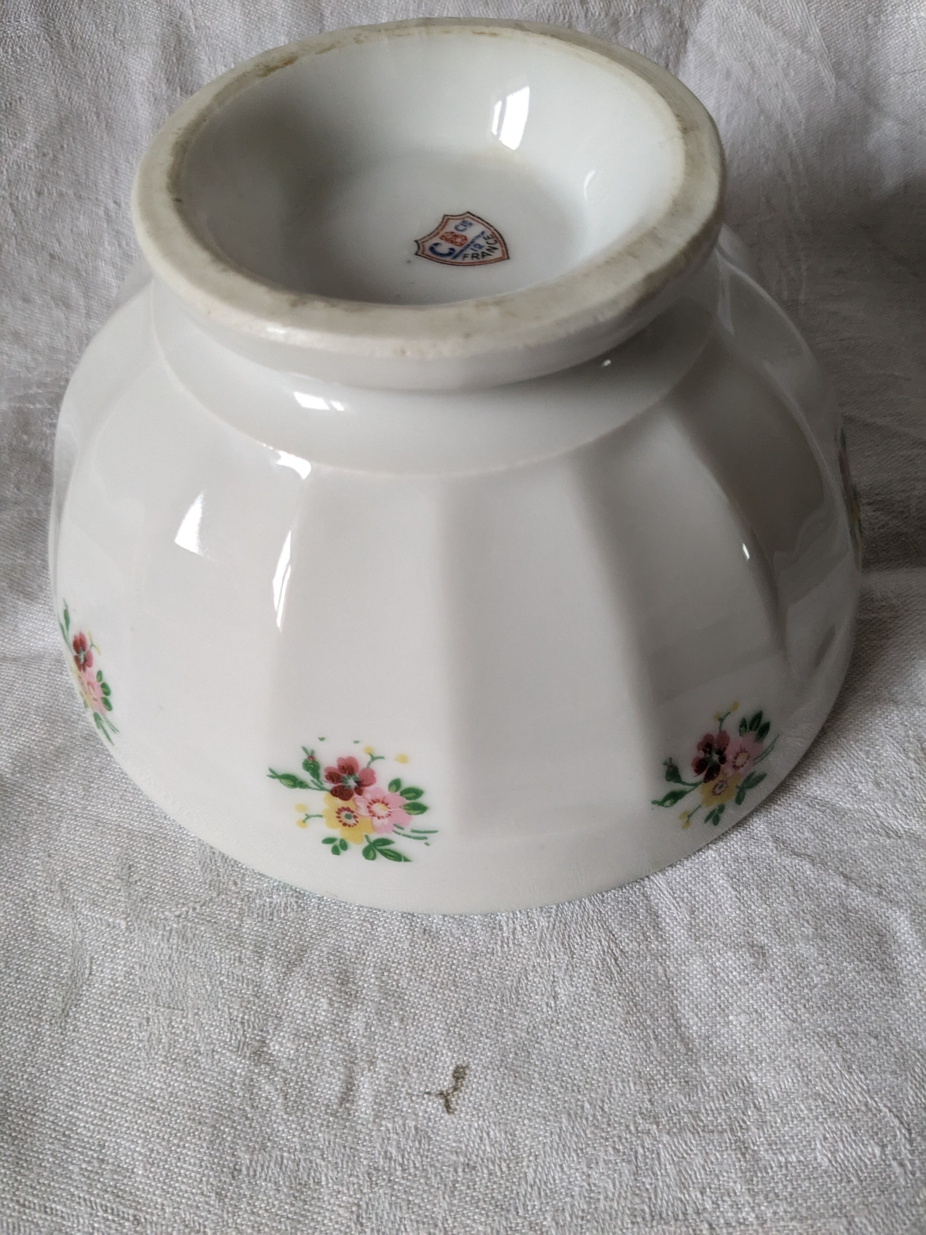 Antique faceted bowl