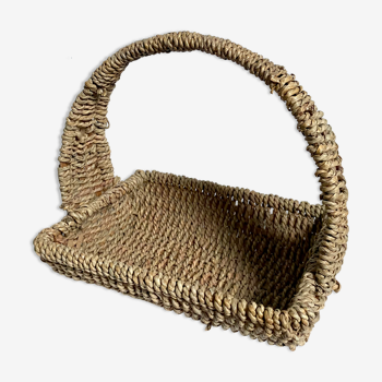 Basket braided fibers and wood