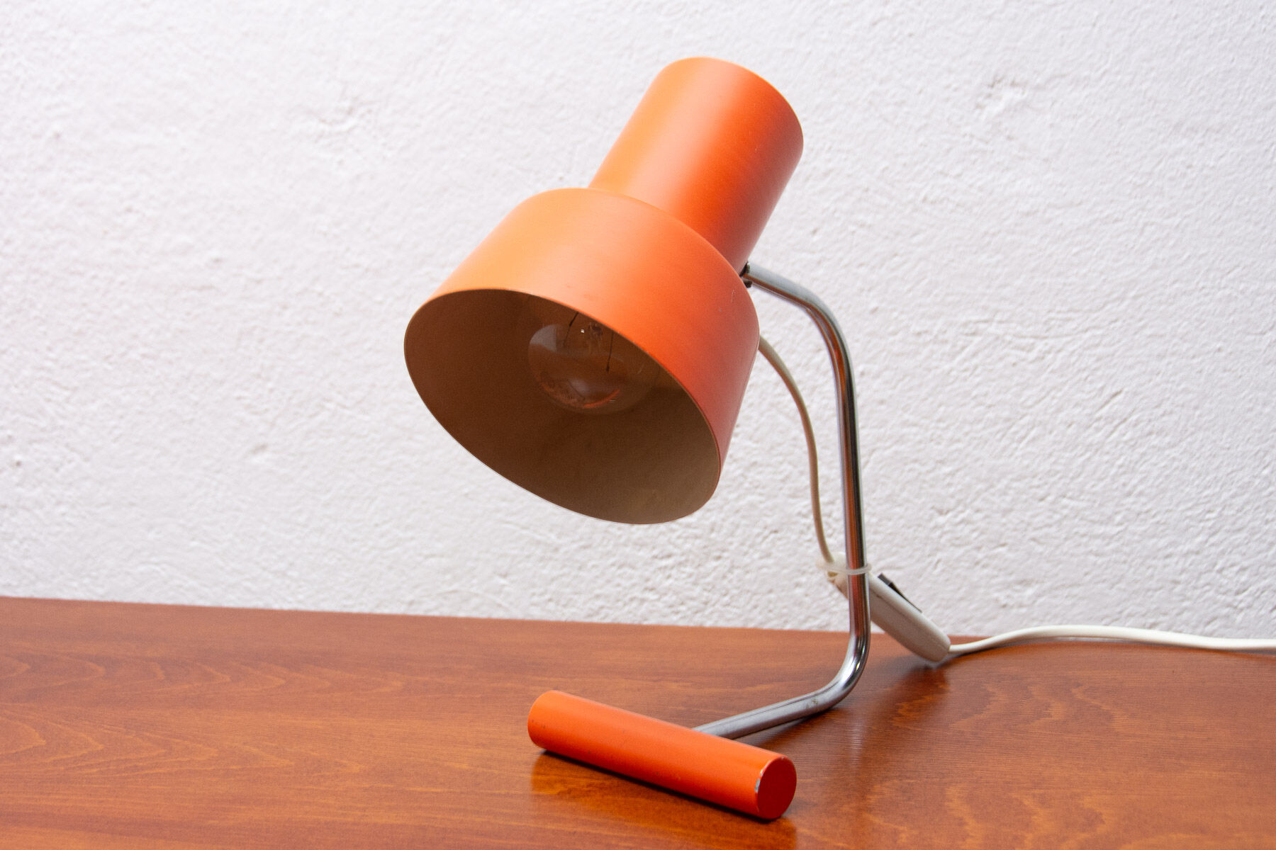 Mid century adjustable desk lamp by Josef Hurka for Napako, Czechoslovakia