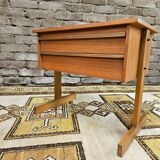 Small Scandinavian bedside table 1960 vintage