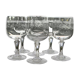 Lot de 6 verres à vin rouge cristal d'arques modèle Matignon