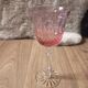 6 large coloured crystal goblets - Saint Louis Bac style