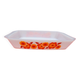 Vintage arcopal gratin dish lotus model