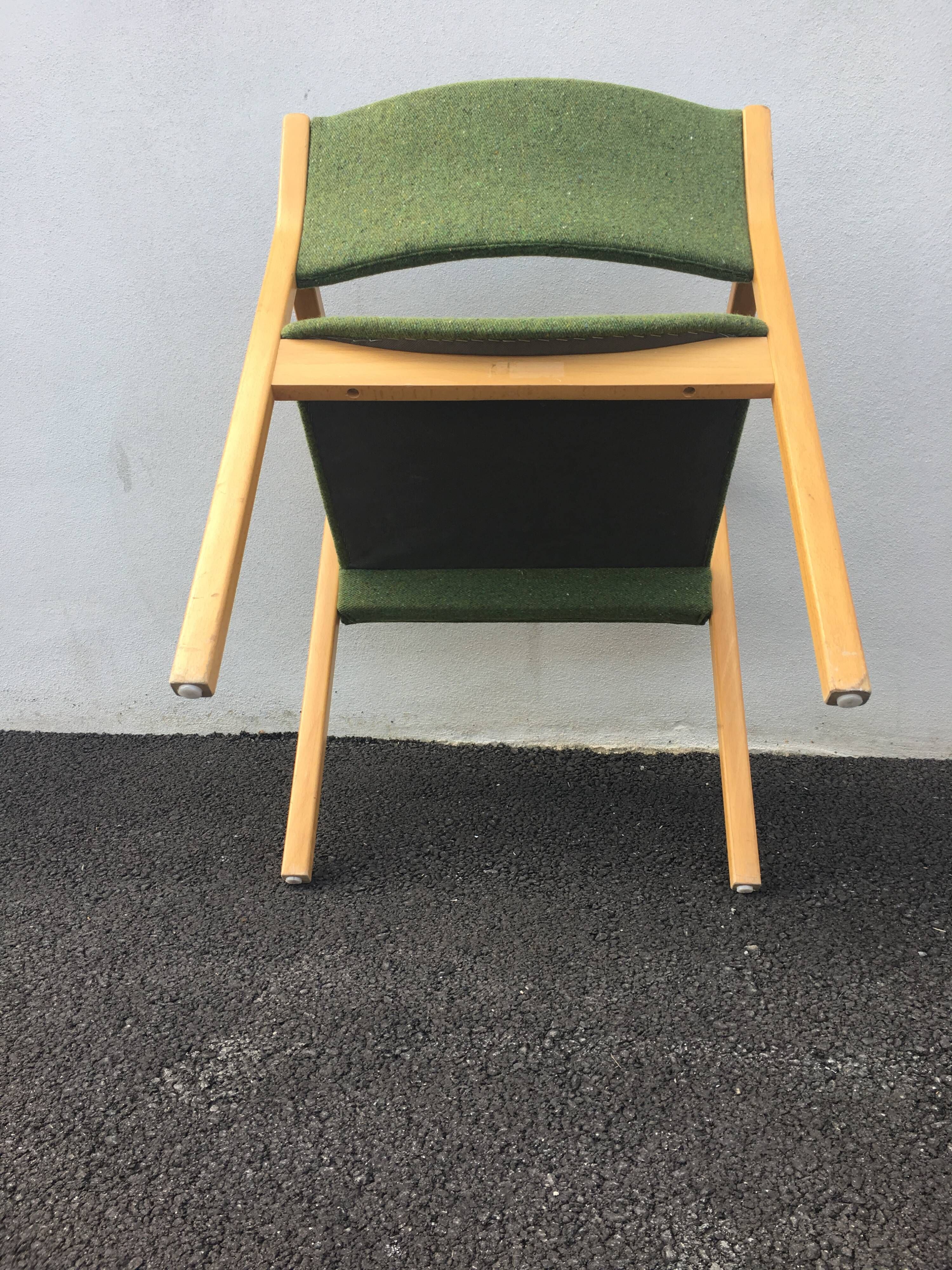Curved wooden chairs by Wilhelm Ritz for Wilkhahn 1960/1970 - Set of 2