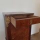 pretty Louis XVI Style bedside cabinet - 1 drawer - 1 Elm Burl marble tray door