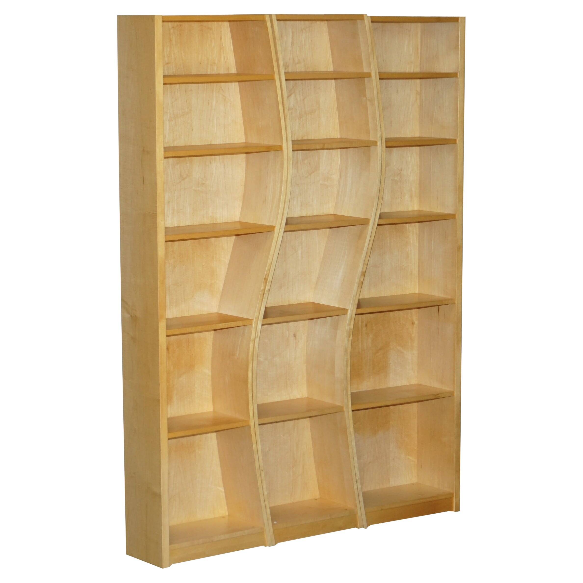 Birch libraries in three curved sections