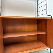 1960s vintage freestanding teak shelving system by WHB
