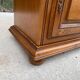 English chest of drawers in solid oak satin wood