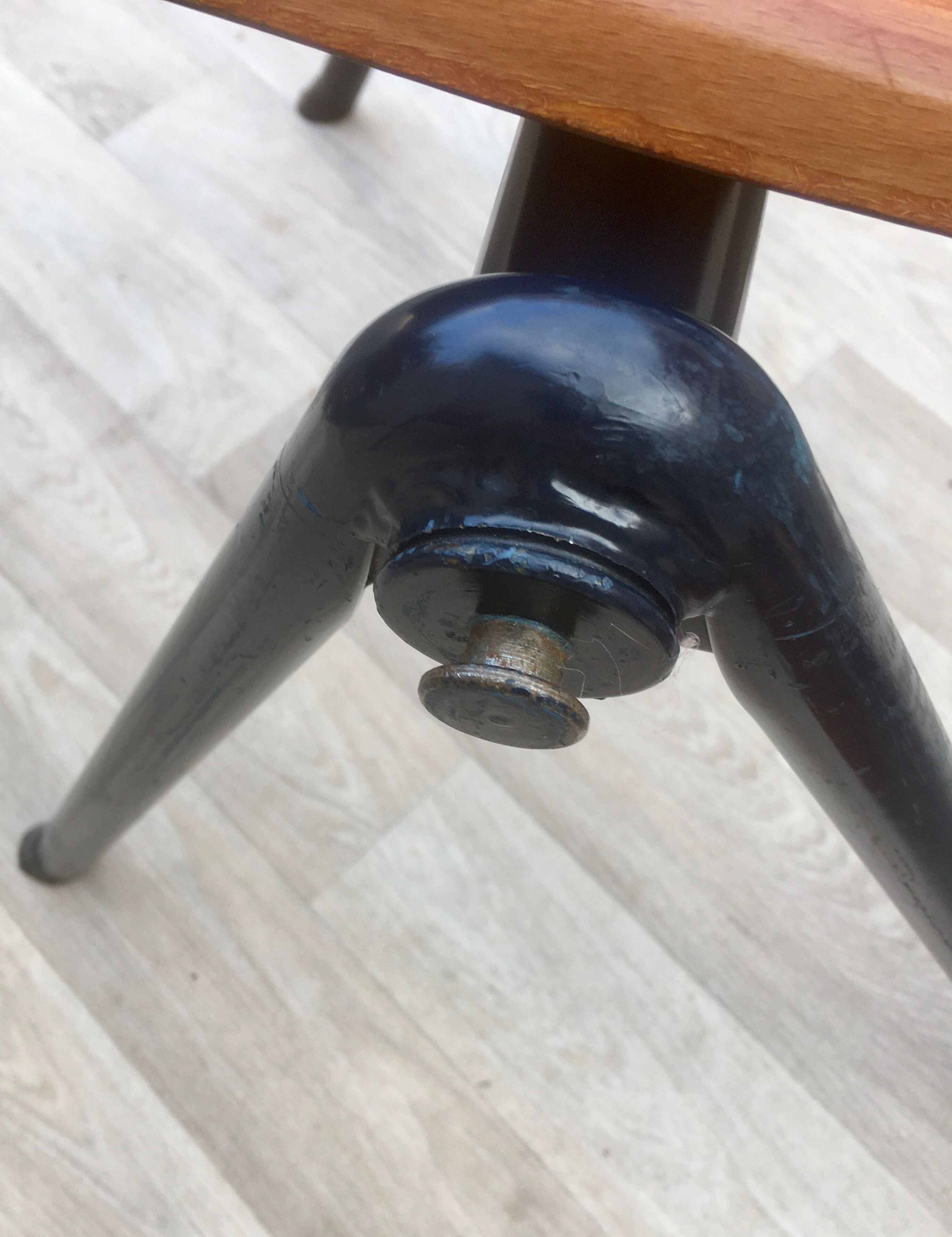 Set of 6 Galvanitas S30 industrial chairs