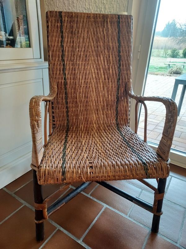 Fauteuil ancien rotin/osier
