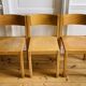 3 chaises scandinaves vintage en hêtre