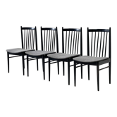 Ensemble de quatre chaises de salle à manger