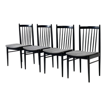 Set of four dining chairs