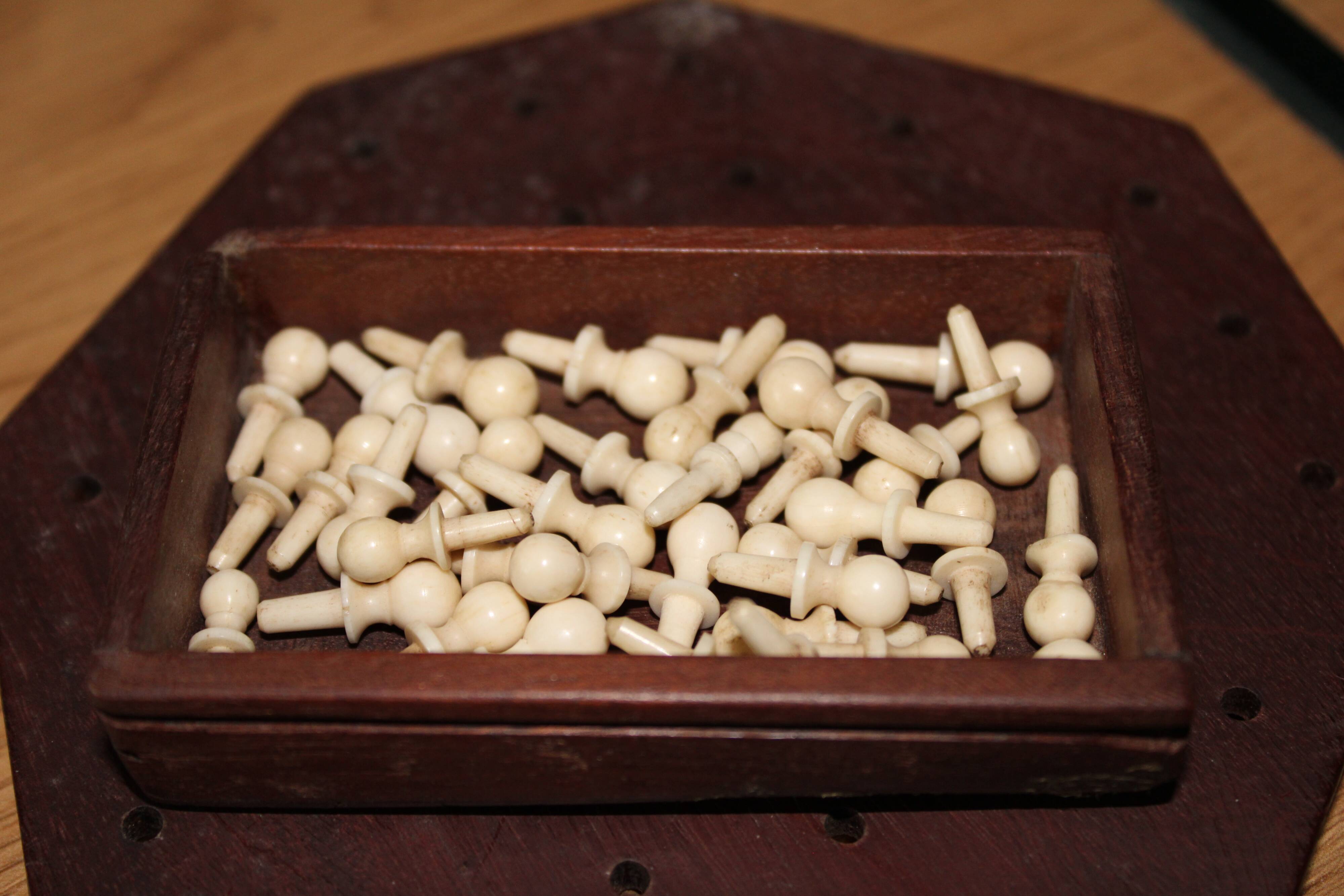 Ancient Handcrafted Solitaire Game