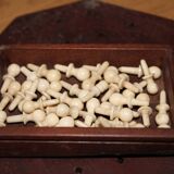 Jeu de solitaire artisanal ancien