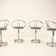 Pair of midcentury bar stools, italy 1970s