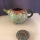 Cloisonnée tea in the shape of lotus flower
