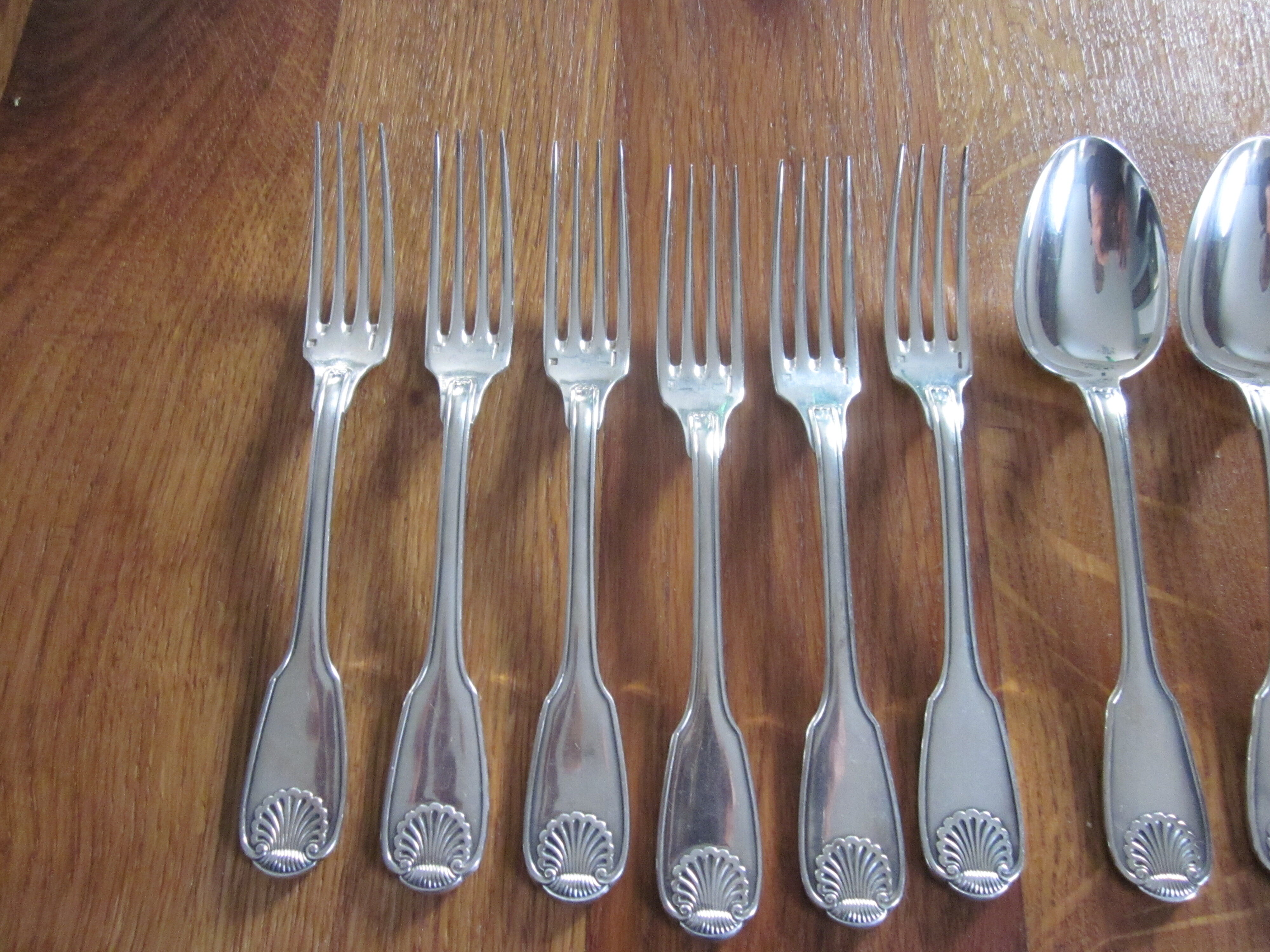 12 christofle entremet in silver metal