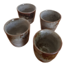 Set of 4 ceramic shells
