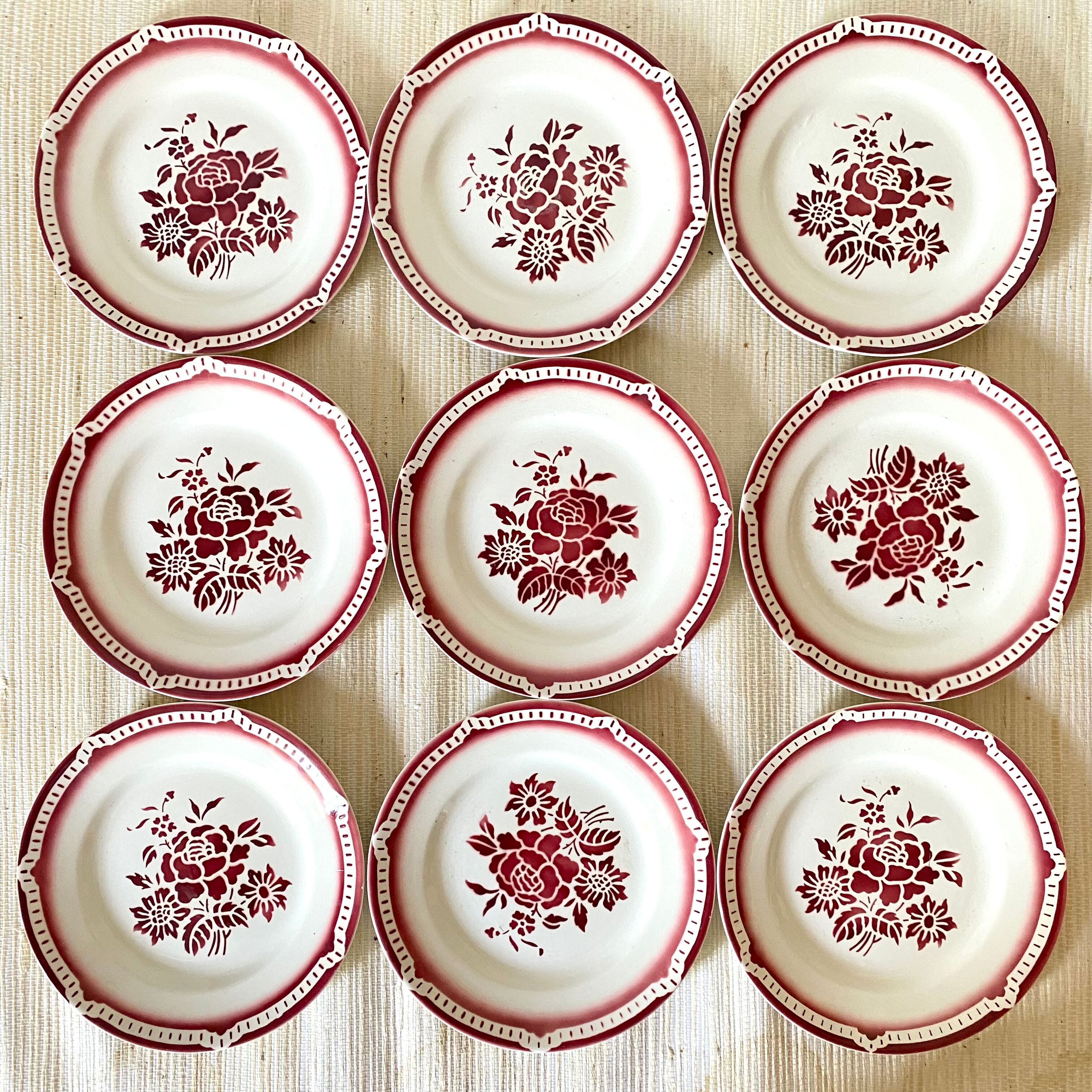 Digoin Cévennes dessert plates
