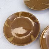 6 small vintage ceramic plates from the 1960s.