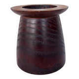 Cylinder candlestick in solid wenge wood