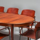 Modern extension dining table by Muller Denmark 1970s