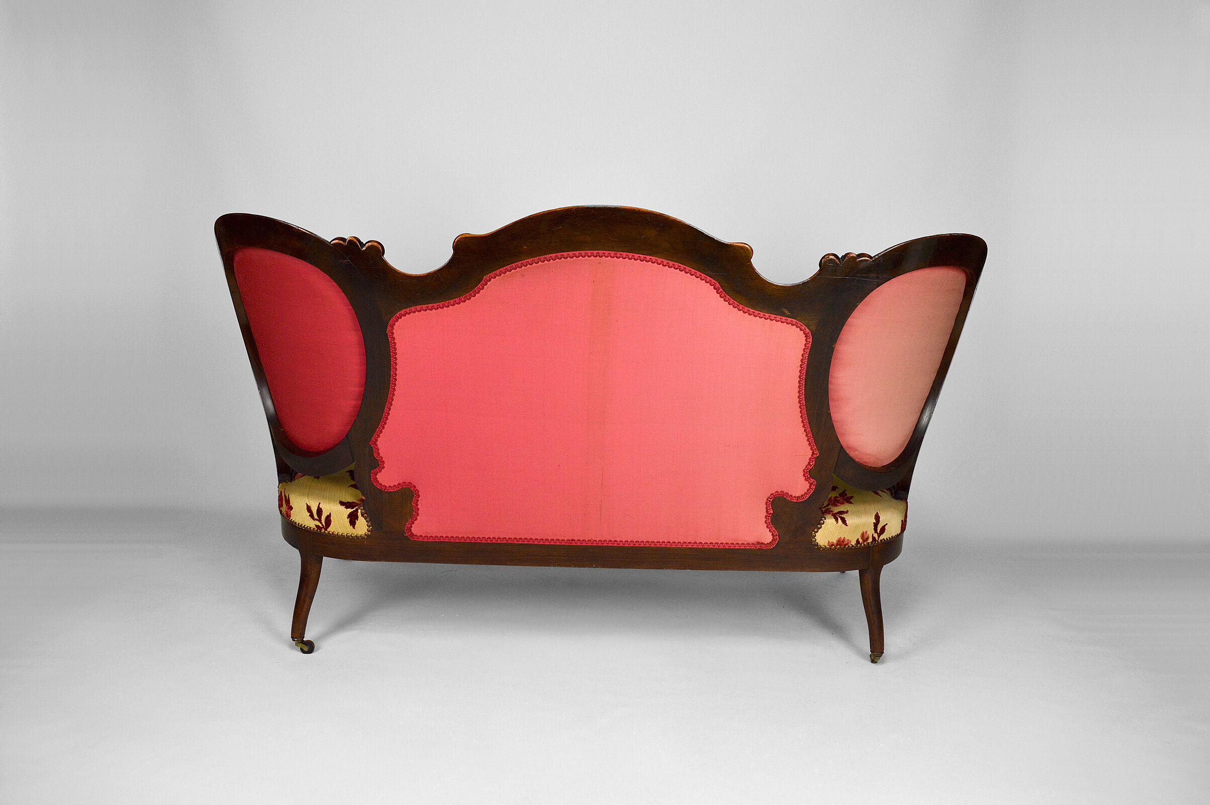 Salon Napoléon III in mahogany, 7 elements, circa 1860