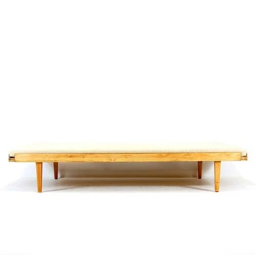 Retro Vintage Danish Pine Single Day Bed Sofa Futon Mid Century Modern Teak 70s