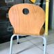 Chaise enfant bois et metal